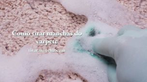 Como limpar carpete manchado, remover mancha